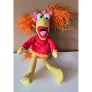 Jim Henson Fraggle Rock Red Plush Toy Doll‎ Figure Orange Hair Pink Bows